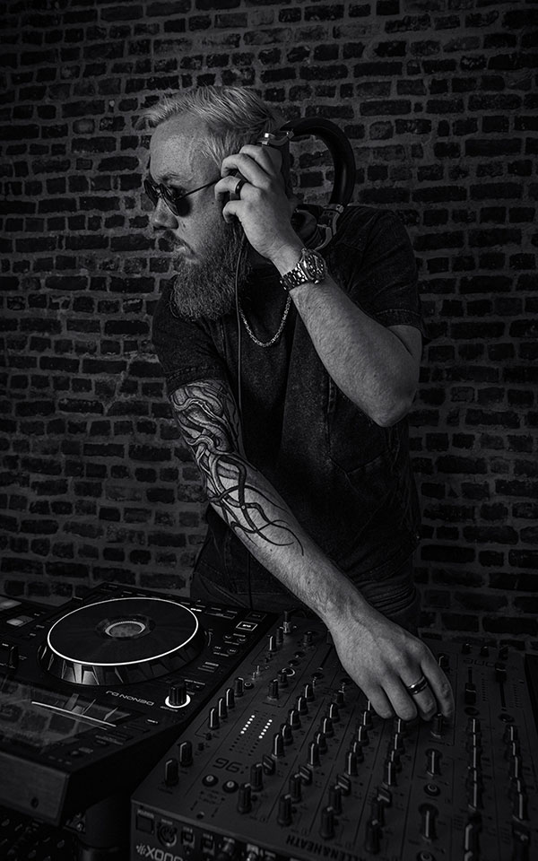 Photo of me DJing